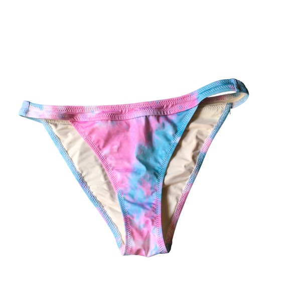 Re/done x Solid&striped Pink Tye Dye Bikini strapless top high waisted bottoms - Picture 9 of 16